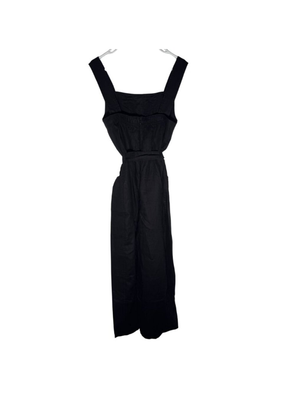 Everlane The Linen Side-Button Jumpsuit Women's Size 6 in Black New With Tags! - Picture 6 of 6